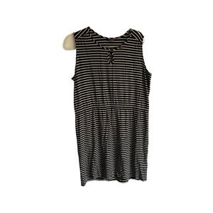 Denver Hayes Black and White Striped Dress